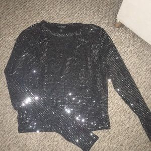 Long sleeve crop top